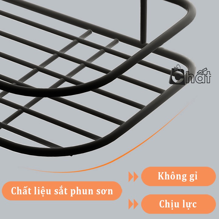 Kệ sắt dán góc tường nhà tắm, nhà bếp