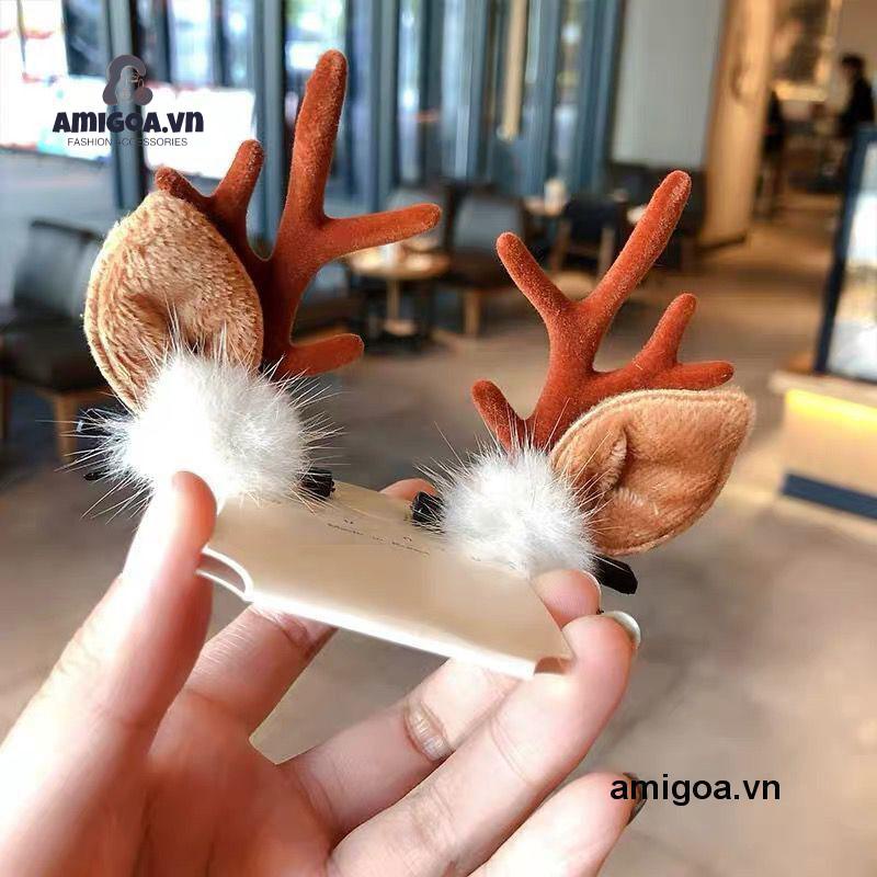 ✨✨Kẹp tóc sừng tuần lộc giáng sinh mới