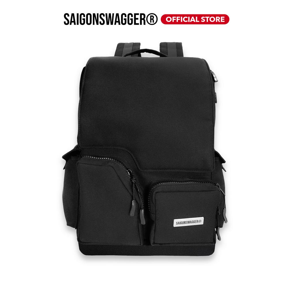 Balo Nam Nữ SAIGONSWAGGER®  nhiều ngăn chống thấm SGS BLOCK BACKPACK, ngăn chống sốc laptop 15.6inch