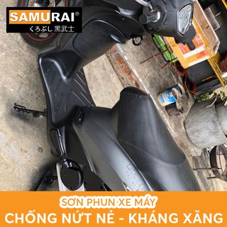 Combo sơn Samurai màu đen nhám trên nhựa nhám KPP