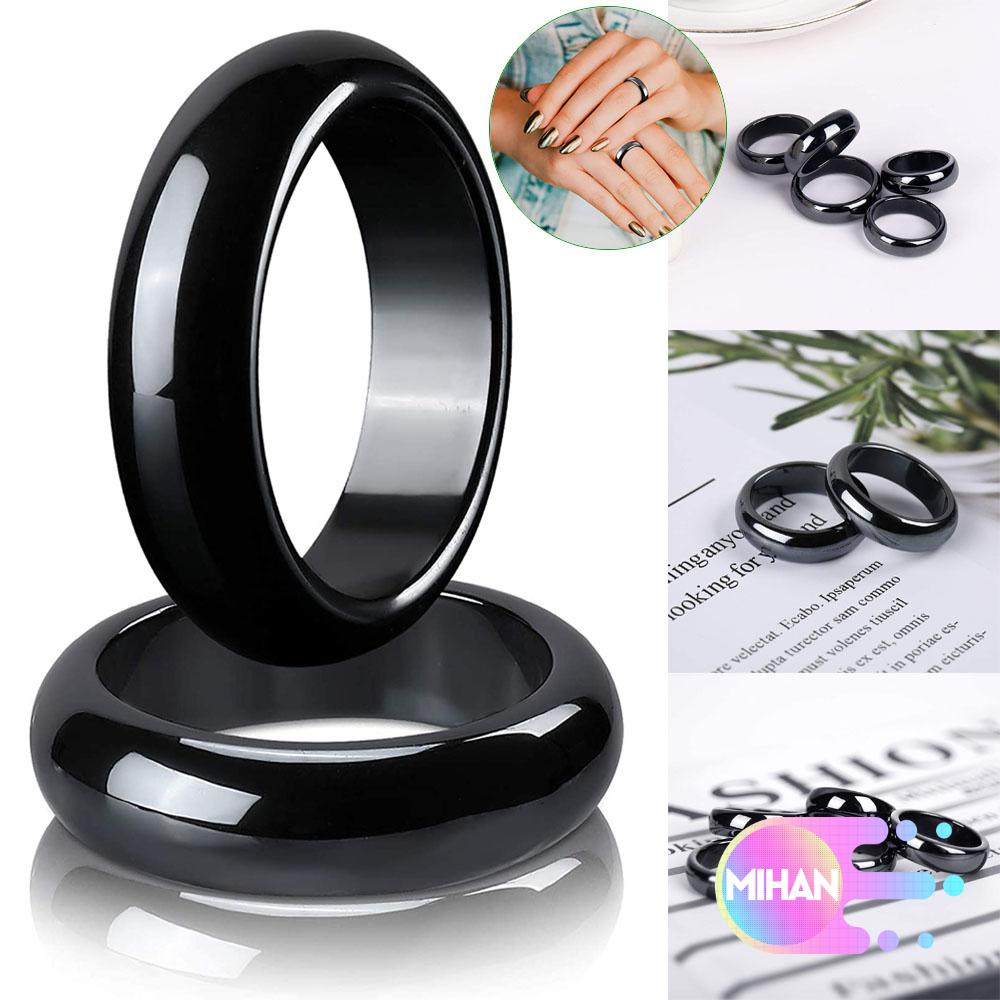 Nhẫn hematite nam châm trị liệu có thể làm quà tặng thời trang cho nam và nữ