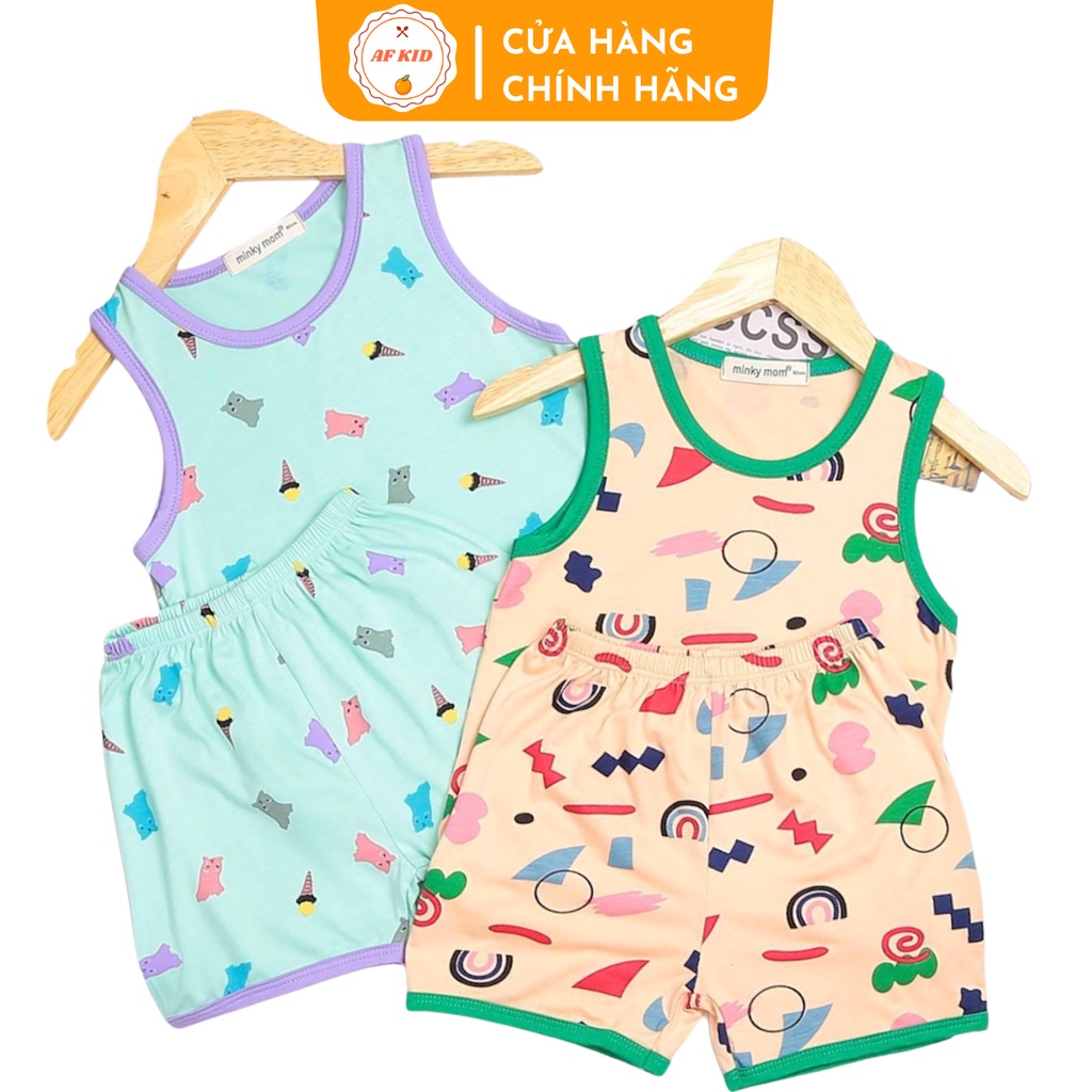 Bộ quần áo sát nách AF KID cho bé trai bé gái chất thun lạnh cao cấp siêu mềm siêu mịn