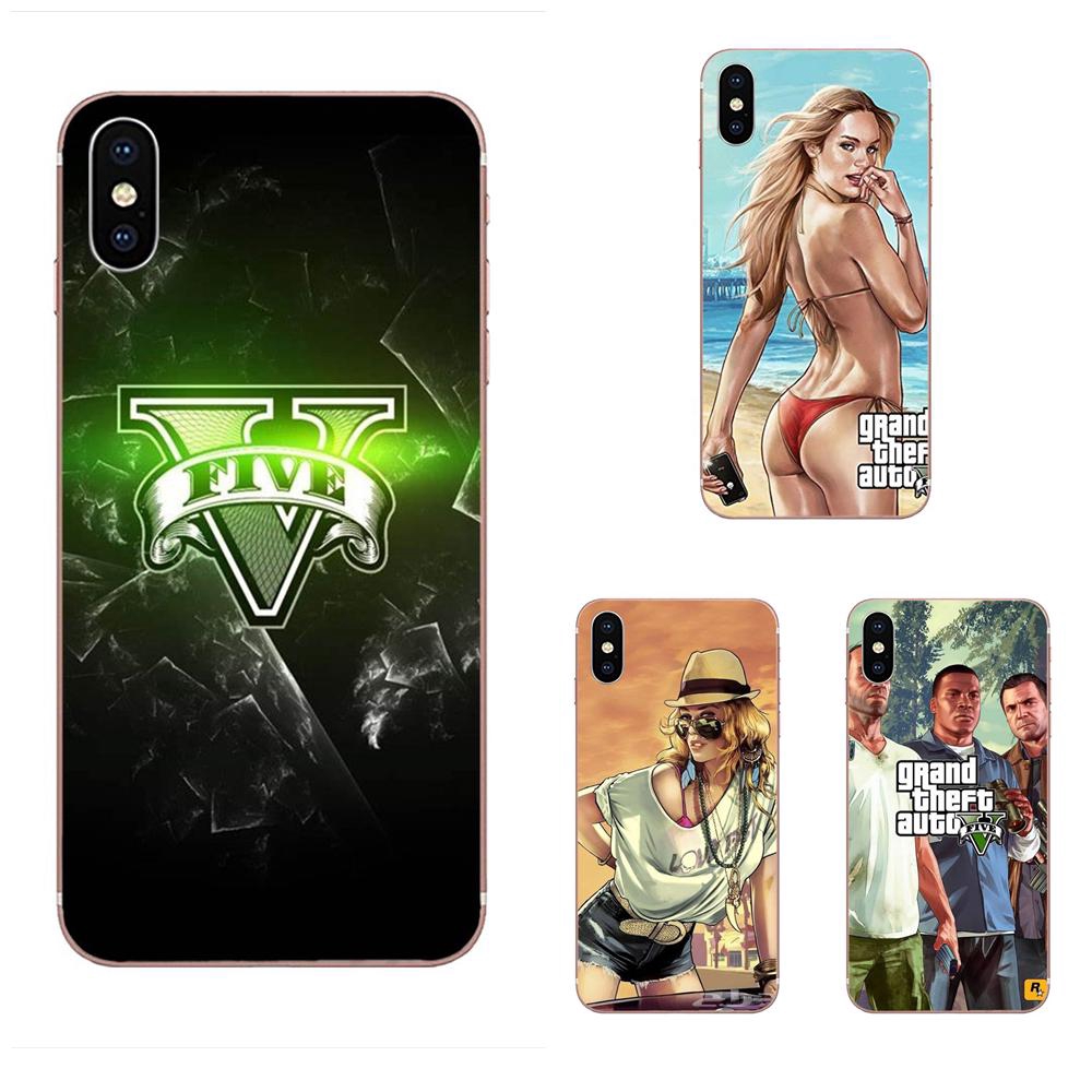 Ốp Điện Thoại Tpu Trong Suốt In Hình Grand Theft Auto Gta 5 1 Cho Huawei P8 P10 P20 P30 P40 Lite Pro 2017