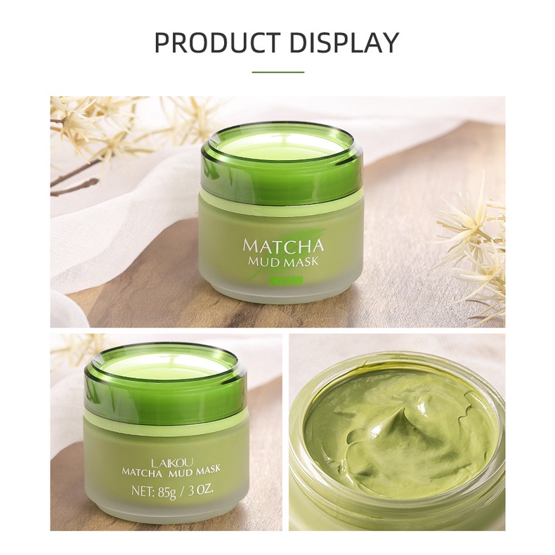 Mặt Nạ Bùn Trà Xanh Laikou Matcha Mud Mask 100G Mới Về Sena Beauty