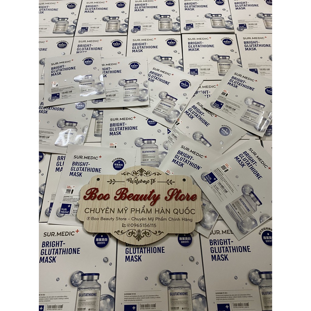 (Lẻ 1 miếng) Mặt Nạ Làm Trắng Chuyên Sâu - Neogen Sur.Medic Bright Glutathione Mask | BigBuy360 - bigbuy360.vn