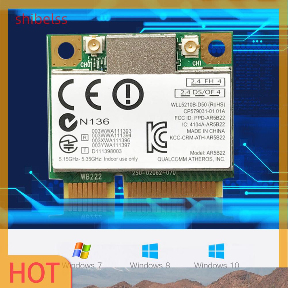 Usb Phát Wifi Không Dây Shibelsss 300mbps Mini Pci-E 2.4g / 5g Bluetooth 4.0 Thẻ | BigBuy360 - bigbuy360.vn