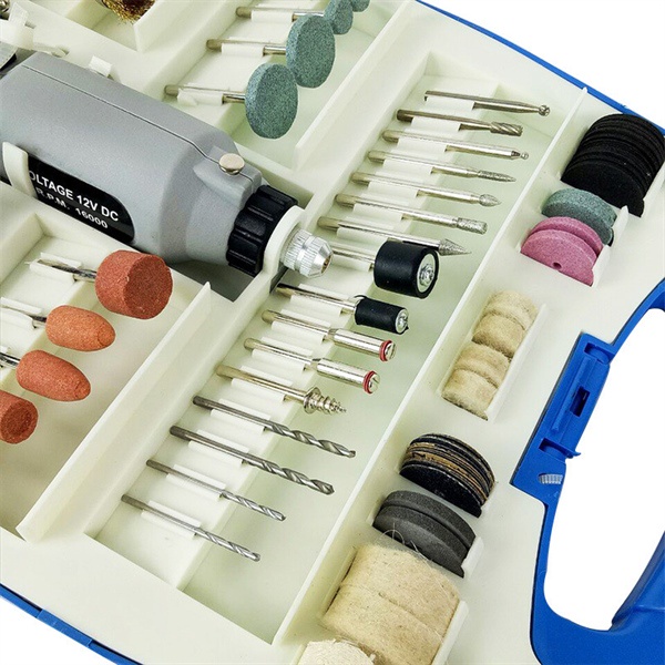 Hộp máy mài đánh bóng dùng điện 12VDC 110 chi tiết