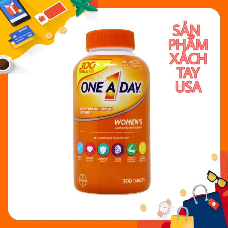 Vitamin tổng hợp cho Nữ One A Day Women's Formula Của Mỹ (300 viên)