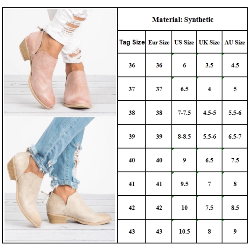 Giày Boot da PU thời trang cho nữ