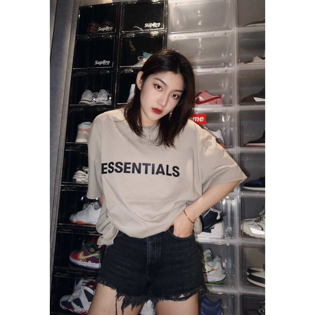 [MÃ MATLTA GIẢM 20K] Áo thun Fear Of God FOG Essentials SS20 bản cao cấp chuẩn form âu, Áo tee Essentials in chữ silicon | BigBuy360 - bigbuy360.vn