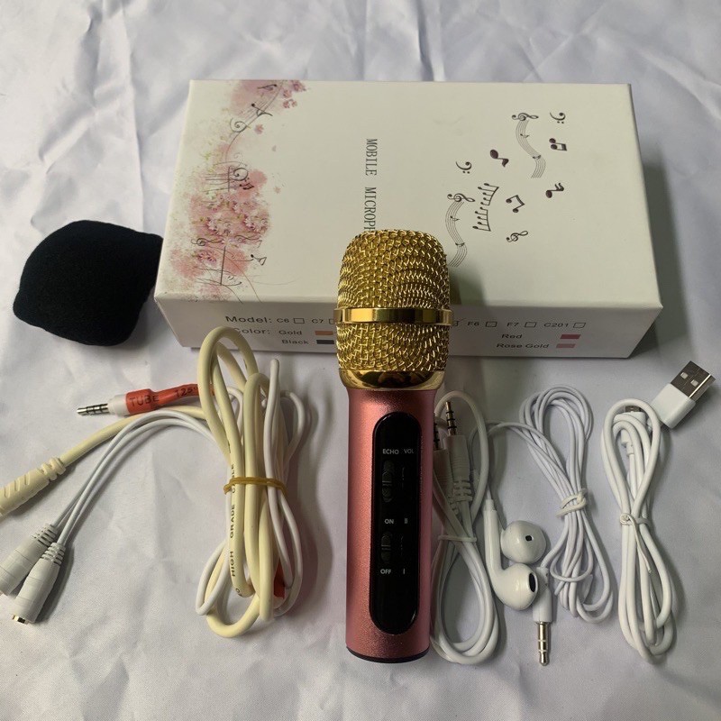 Mic Hát Livestream Karaoke cầm Tay C11-Bản NÂNG CẤP BẮT XA 1,5M kèm dây chia tai nghe hát song ca bảo hành 1 năm