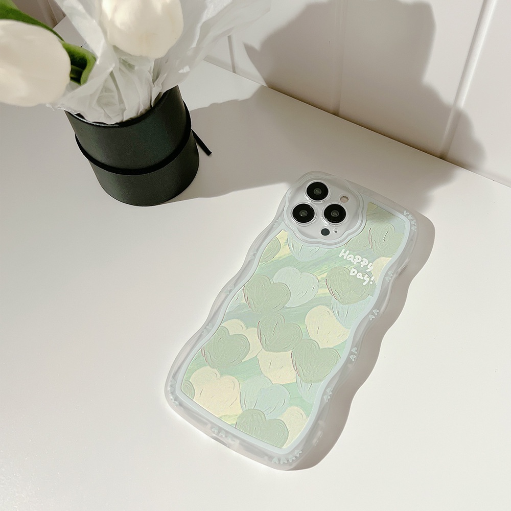 Ốp Điện Thoại Tpu Mềm Trong Suốt Viền Gợn Sóng Cho iPhone 13 13pro 13prm iPhone 11 7Plus 8Plus Xr XS 13 12 Pro Max