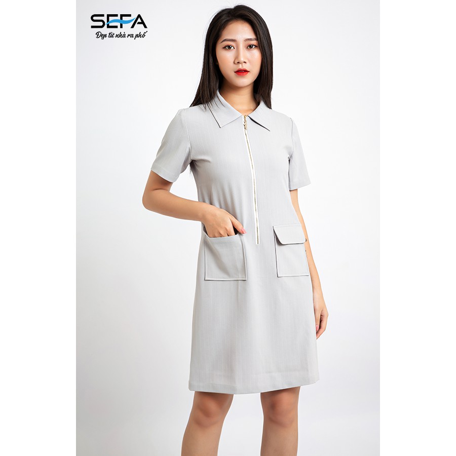Đầm công sở SEFA dáng suông SFT3005