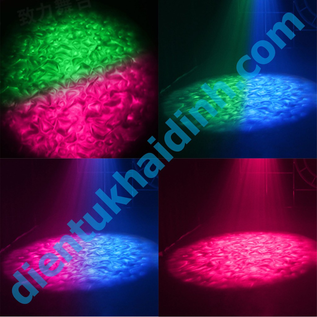 LED 3D tạo hiệu ứng sóng nước nhiều màu, KTV 50W hàng Ccable kde5094