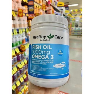 [CAM KẾT CHÍNH HÃNG] Fish oil 1000mg omega 3 Healthy Care Úc