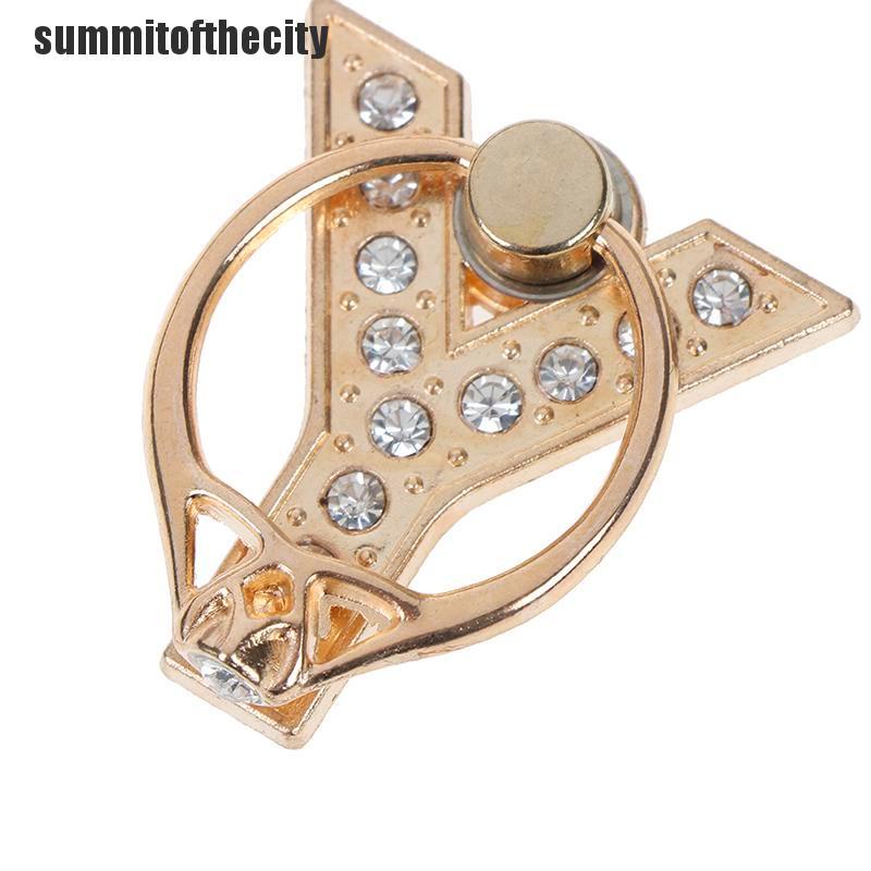 Nhẫn Đỡ Điện Thoại Bằng Kim Loại In Chữ Sum Đính Kim Cương Giả