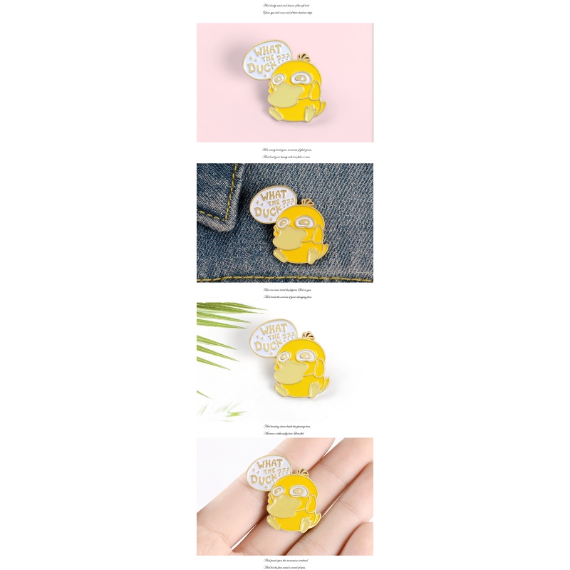 Ghim Cài Áo Hình Vịt Hoạt Hình Dễ Thương