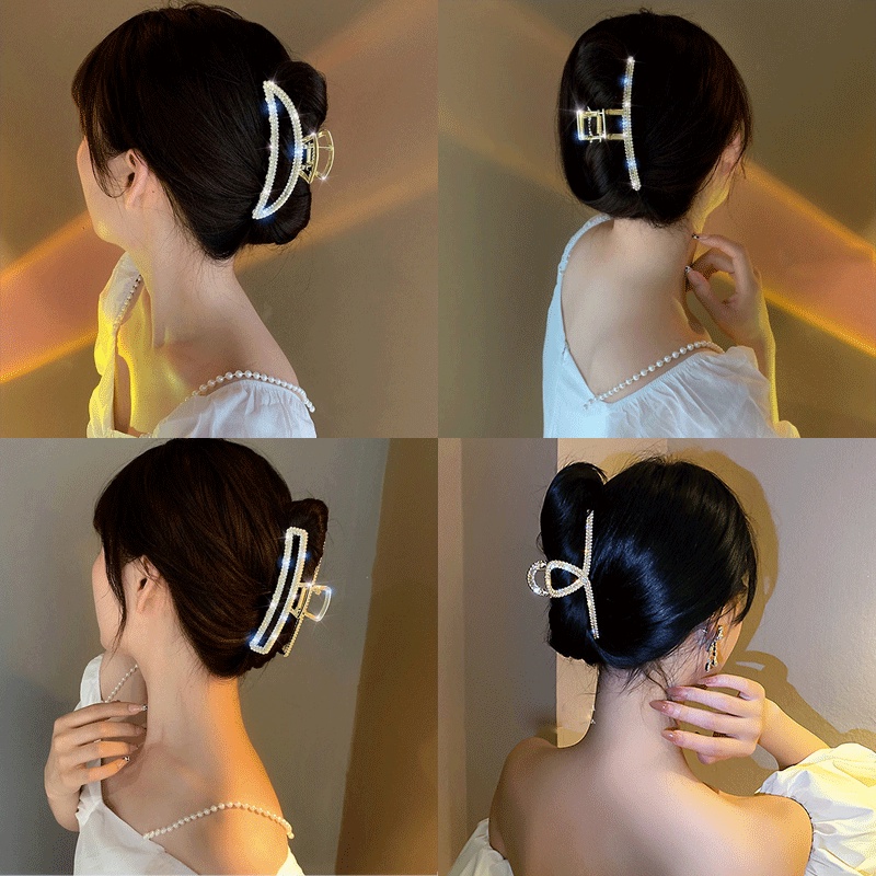 Kẹp tóc đính ngọc trai giả thời trang xinh xắn cho nữ