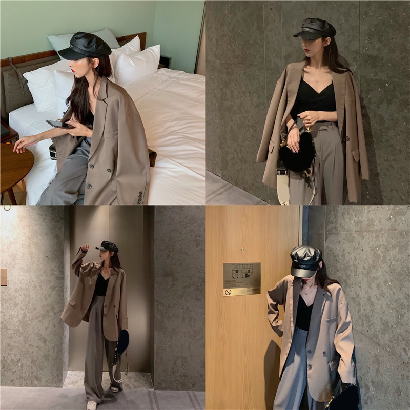 HÀNG ORDER - Áo Blazer nâu trầm