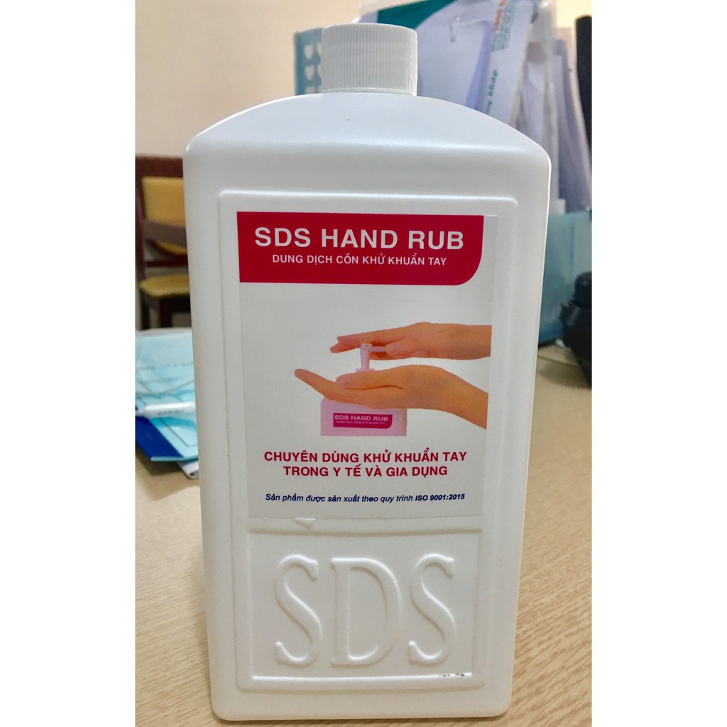 Dung dịch sát khuẩn SDS HAND RUB dung dịch cồn khử khuẩn tay (Chai 1 lít)