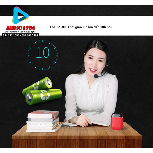 Máy trợ giảng không dây Aporo T2T3 UHF có kết nối Bluetooth