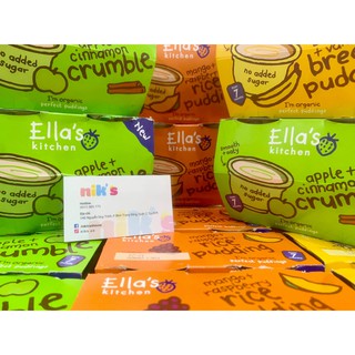 Pudding Organic Ella ’s Kitchen cho bé 7m+ (4 hộp x 80g) date 2022