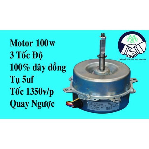 Motor quạt hơi nước 100w 3 số dây đồng nguyên chất - Motor quạt