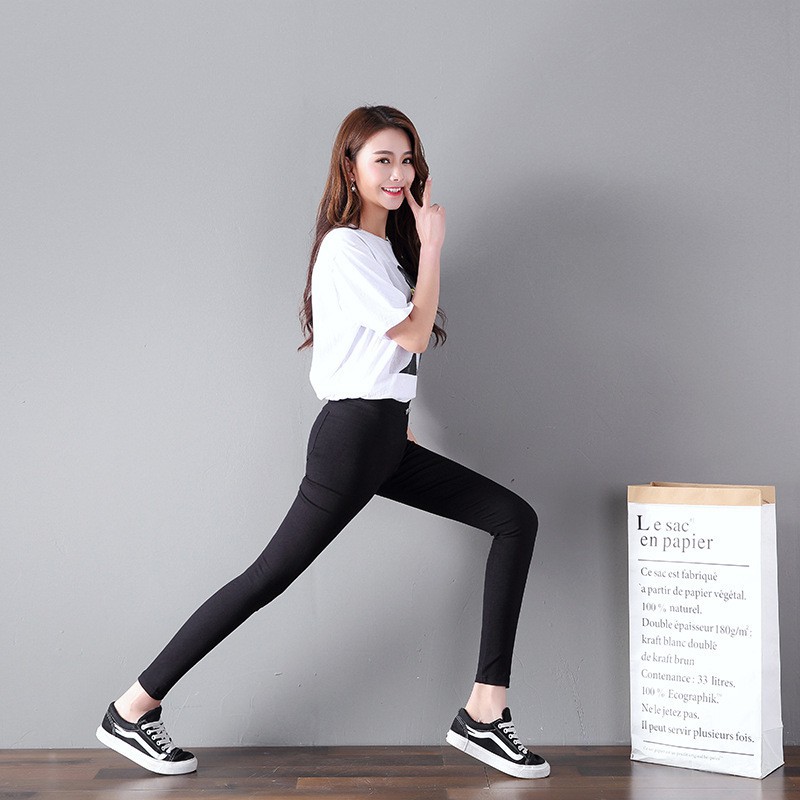 Quần legging 2 túi sau có size to tới 75kg legging xuất hàn