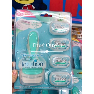 SET DAO CẠO KÈM ĐẦU THAY INTUITION SCHICK NHÂT BẢN