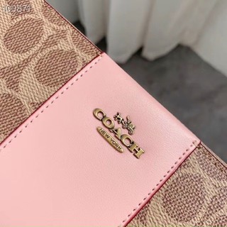 Ví Coach da thật pha canvas chất cực đẹp