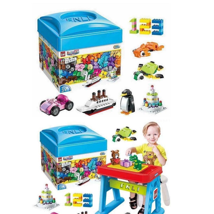 Bộ Lego, Lego Xếp Hình Hộp Vuông 460 Chi Tiết