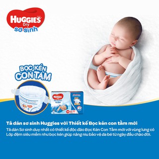 Tã dán sơ sinh Huggies mới size S gói 56 miếng