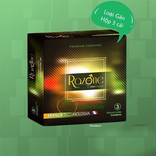 Bao cao su Razone Ribbed Condom - Loại gân - Hộp 3 cái