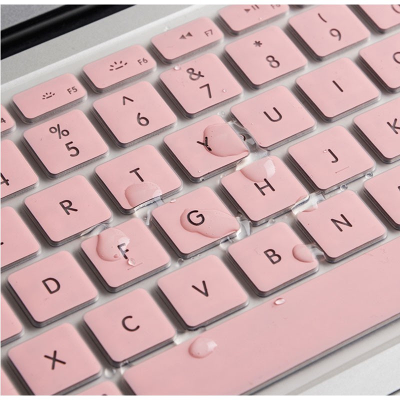 Case,Ốp Macbook Màu Hồng Pastel Kèm Phủ Phím (Tặng Kèm Bộ Nút Chống Bụi & Bộ Chống Gãy Sạc)