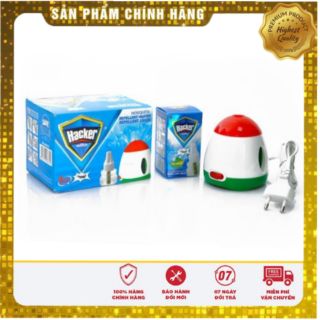 MÁY ĐUỔI MUỖI XÔNG TINH DẦU HACKER [ tặng kèm tinh dầu]