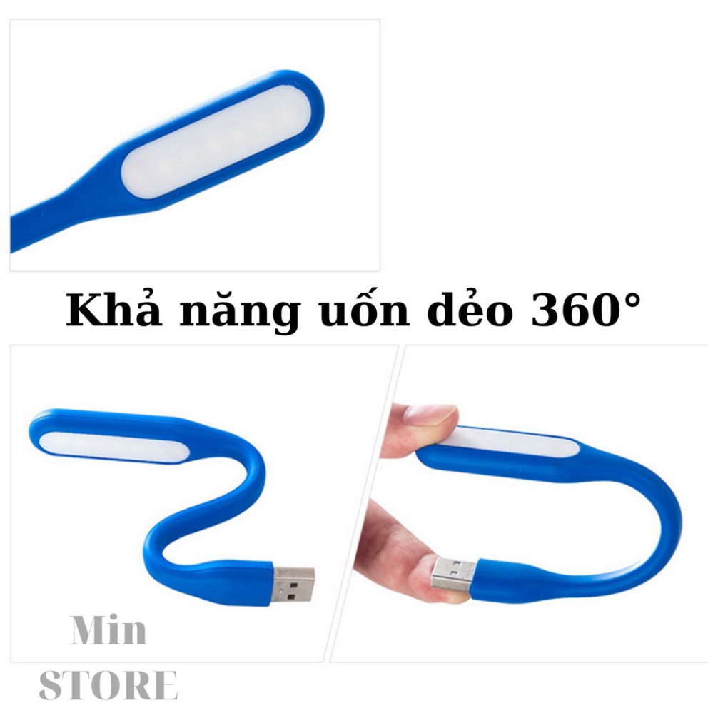 Đèn LED Đọc Sách Cắm Cổng USB (Máy Tính, Sạc dự phòng, Ổ điện USB...) Tiện Dụng Gọn Nhẹ - Min STORE