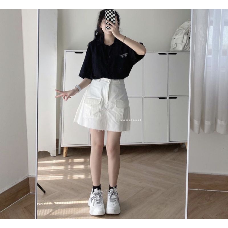 - - ÁO SƠ MI THÊU CHỮ HÀN TAY LỠ - - mẫu hot 2022