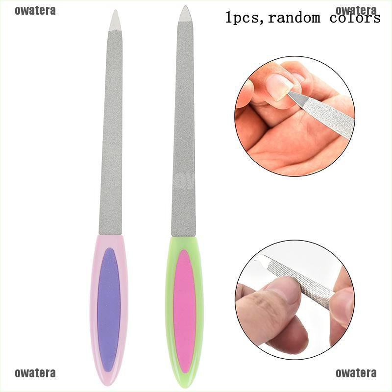 Dụng Cụ Dũa Móng Tay Hai Mặt Bằng Kim Loại