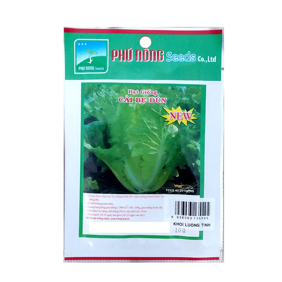 Hạt Giống Cải Bẹ Dún Phú Nông hạt chắc khỏe, tỉ lệ nẩy mầm cao 98%