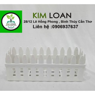 Combo 4 chậu hàng rào cắm hoa 29x8x11cm