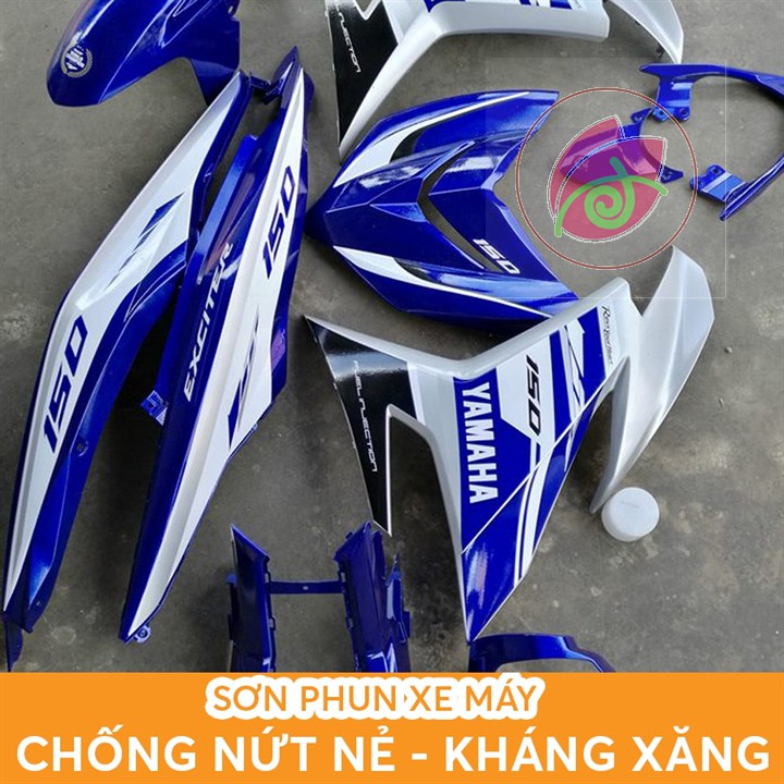 3973 _ Sơn xịt Samurai Màu Xanh GP Yamaha Exciter Y3973