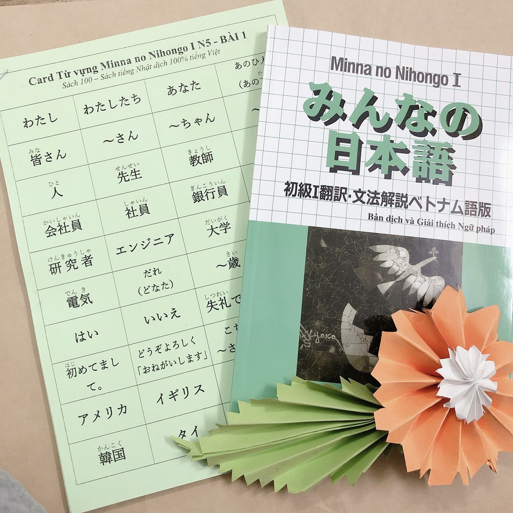 Flashcard Từ Vựng Minna No Nihongo Quyển 1 Shopee Việt Nam