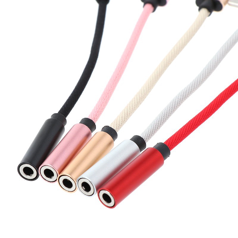 Cáp chuyển đổi USB Type C sang ổ cắm 3.5 Mm + ổ cắm Micro cho Xiaomi Huawei Samsung