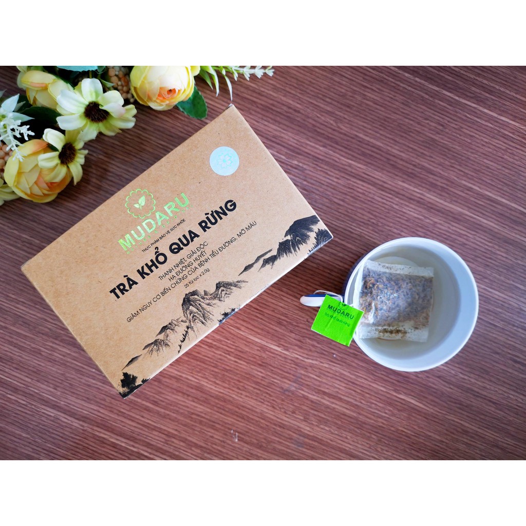 Trà Khổ Qua Rừng Mudaru Giải Độc Mát Gan, Giúp Ngủ Ngon Hộp 25 và 50 Túi Lọc | BigBuy360 - bigbuy360.vn