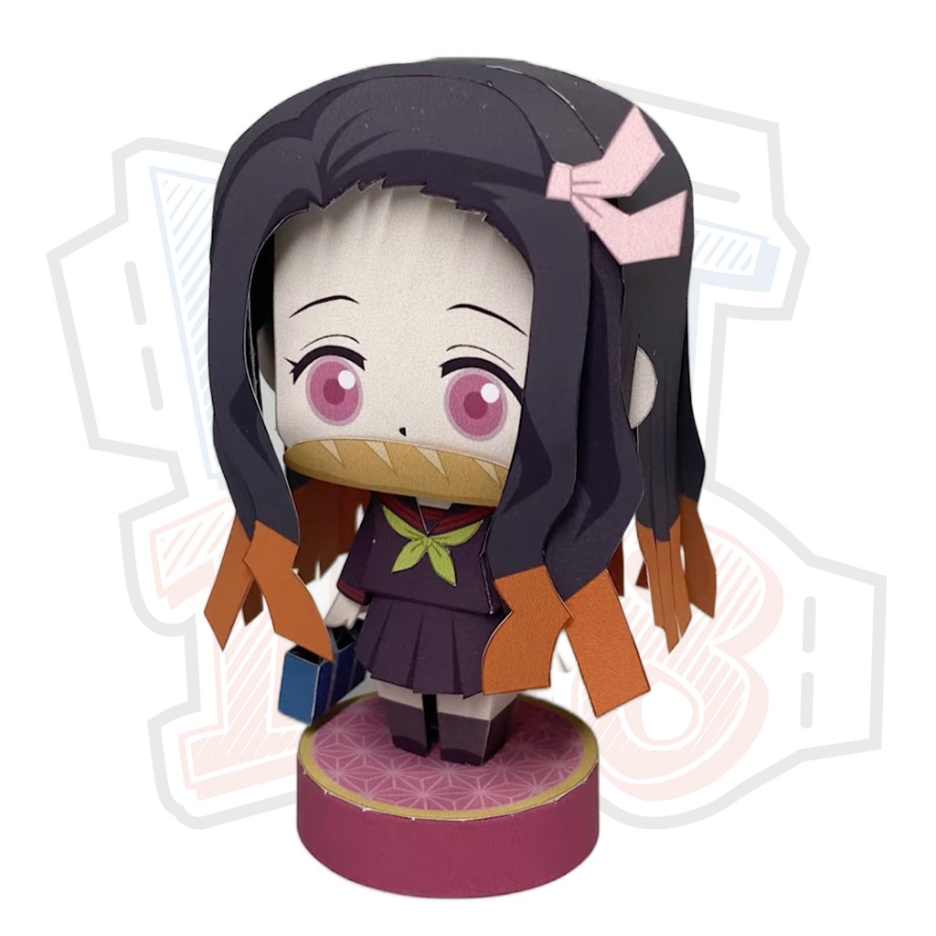 Mô hình giấy Anime Chibi Kamado Nezuko ver 6 – Demon Slayer (Kimetsu No Yaiba)