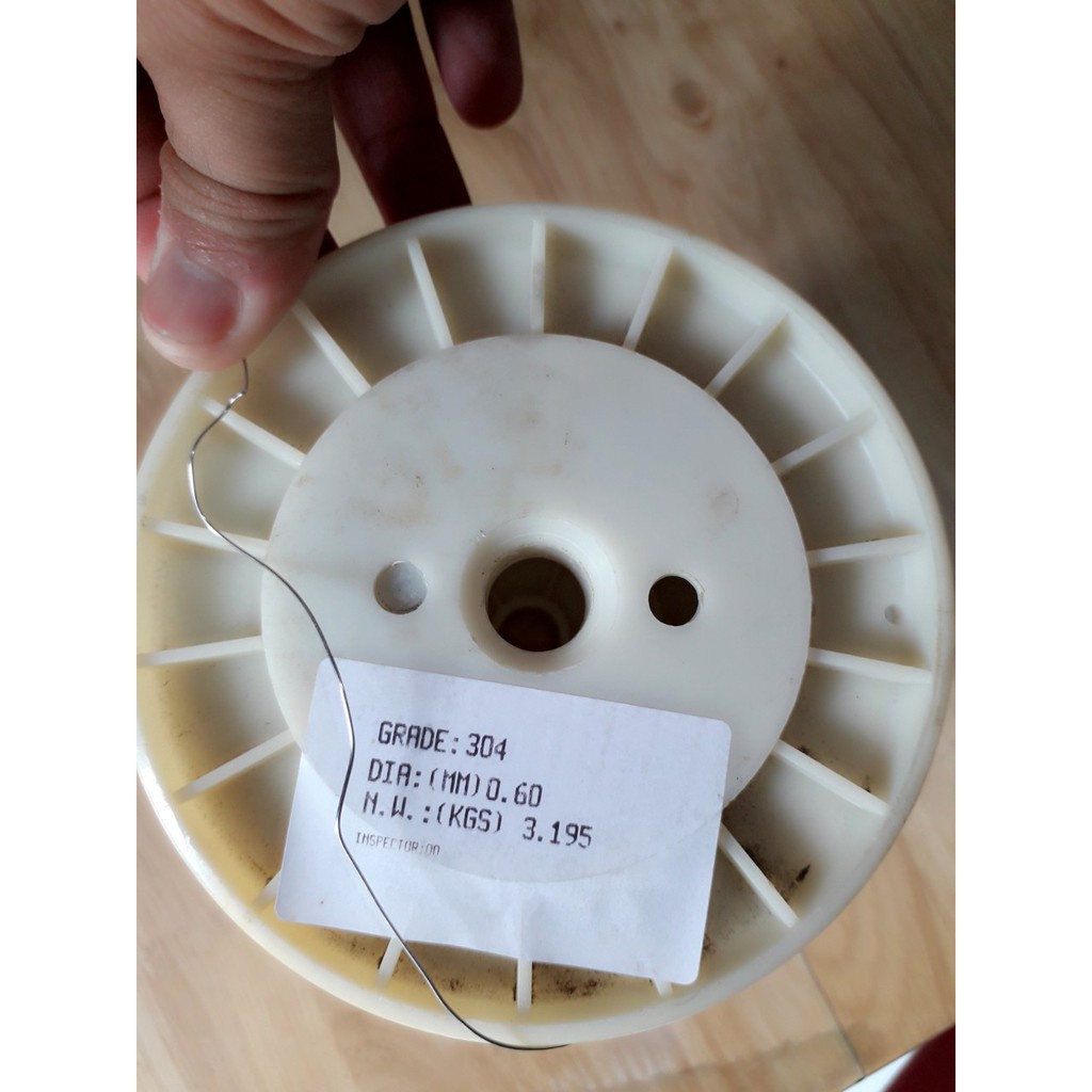 Dây inox 304 quấn : size 0.6mm  SIÊU TỐT - KHÔNG GỈ SÉT