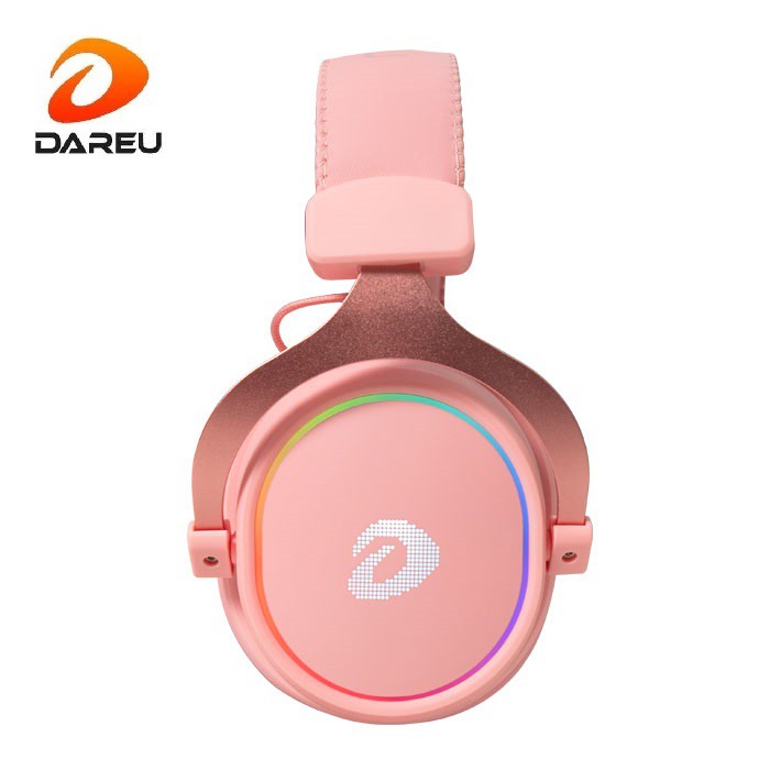 Tai Nghe Gaming Dareu EH925S Pink RGB - Hàng Chính Hãng