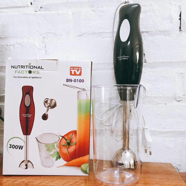 Máy Xay Cầm Tay Chuyên Dùng Xay Cháo Cho Bé, Công Suất 300w Thân Dao Inox Cao cấp Sắc Bén- An Toàn Thực Phẩm