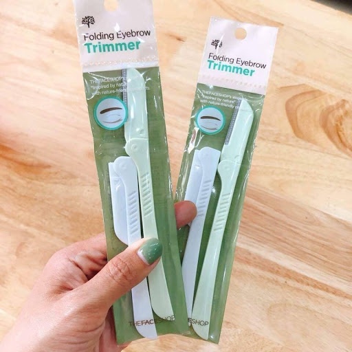 Set 2 Dao cạo lông mày The Face Shop FoldingEyebrow Trimmer mẫu mới