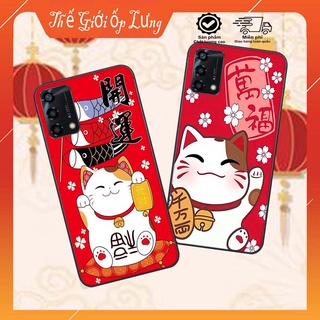 Ốp lưng OPPO A95 / A74 bộ hình TẾT Mèo thần tài may mắn MANEKI NEKO cực đáng yêu, siêu đẹp